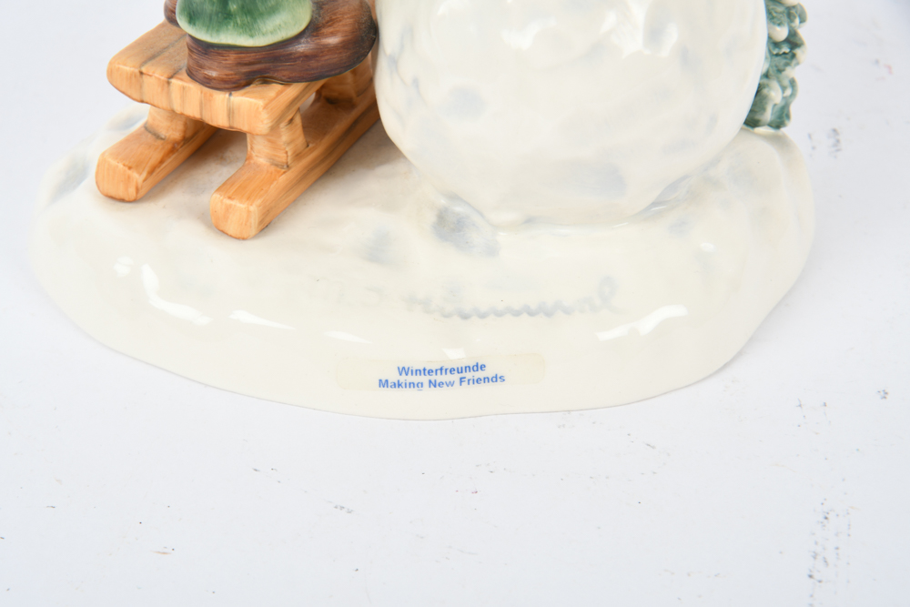 Hummel "Winterfreunde: Making New Friends " Figurine