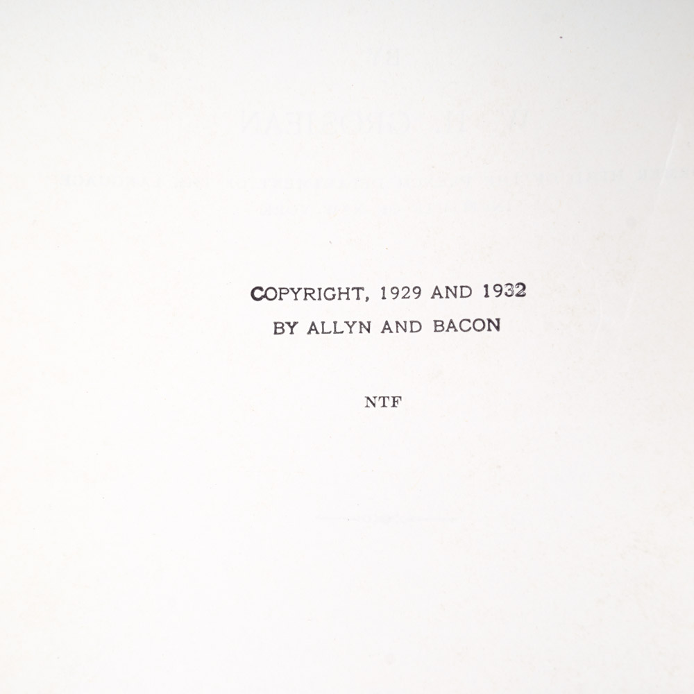 Vintage Literature and Text Books