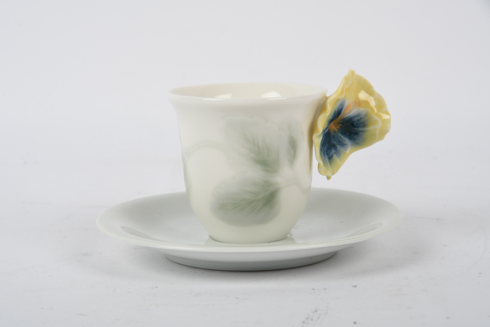 Lladró Cup, Saucer and Trinket Dish