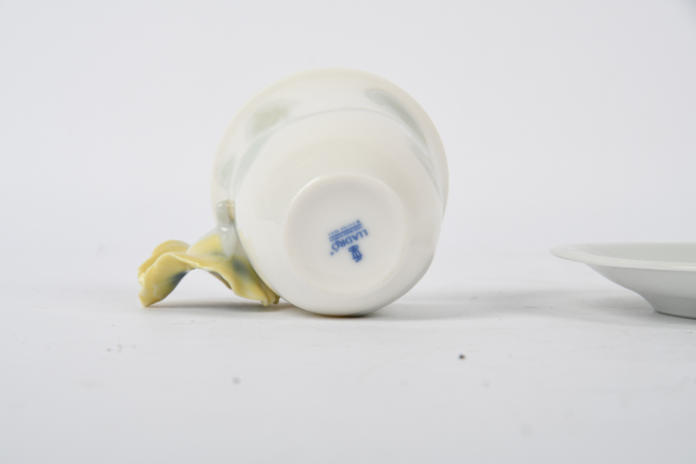 Lladró Cup, Saucer and Trinket Dish