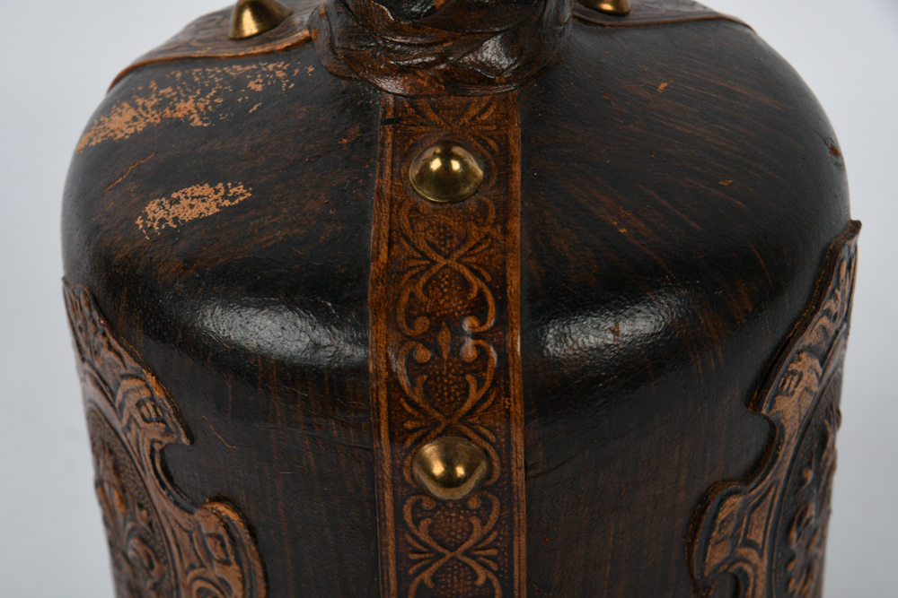 Leather-Bound Italian Decanters