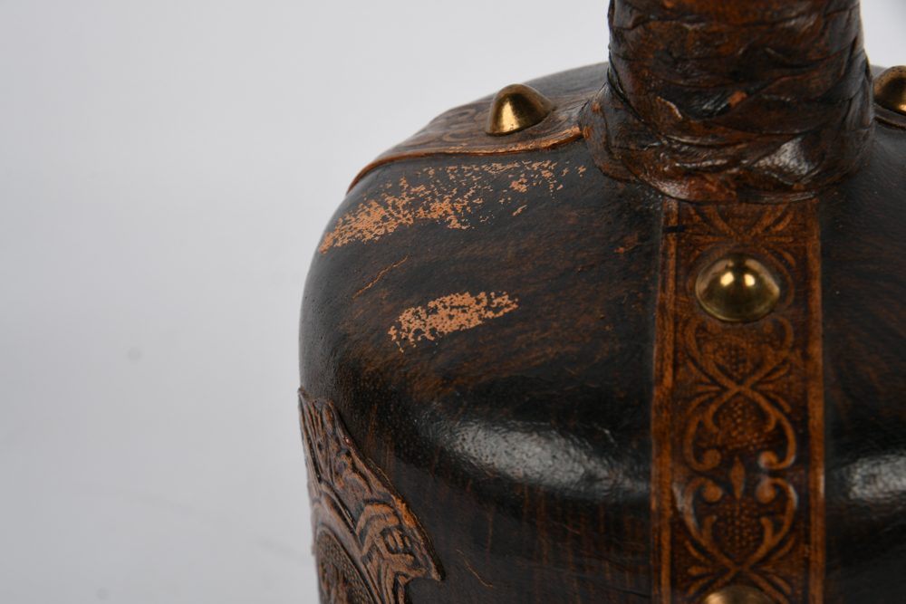 Leather-Bound Italian Decanters