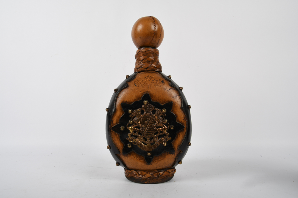Leather-Bound Italian Decanters