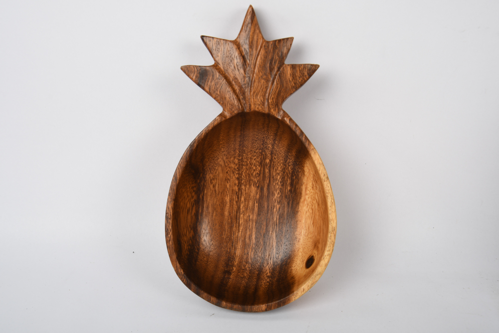 Wooden Pineapple Bowl Set
