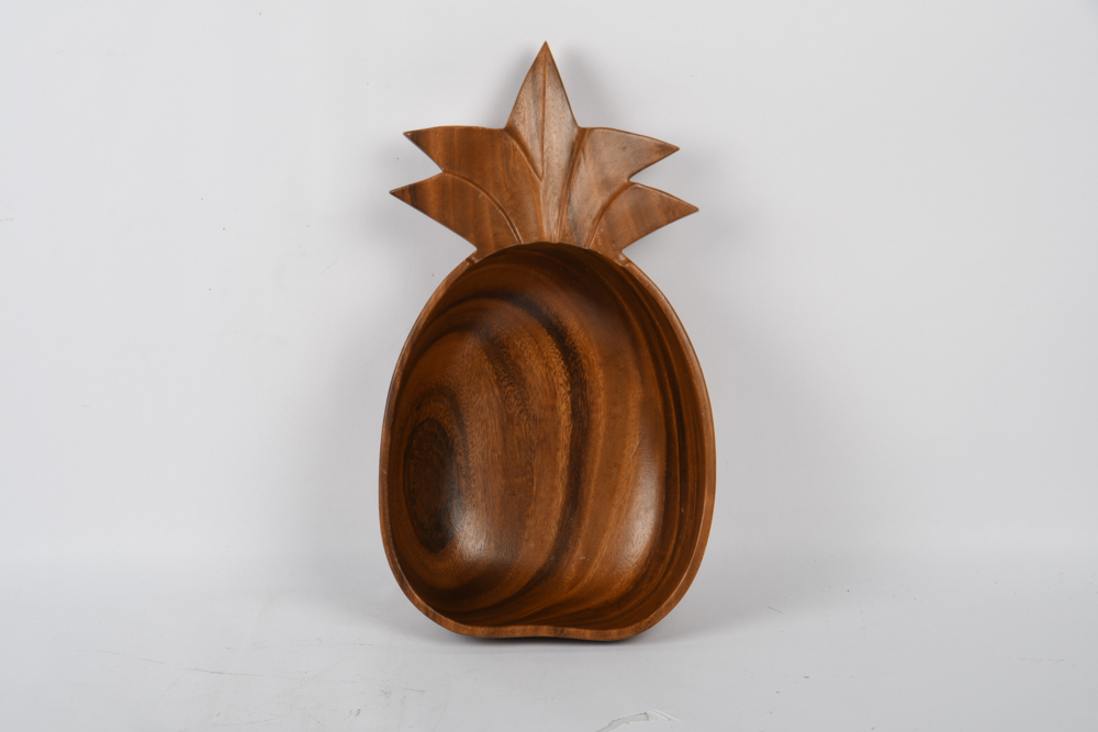 Wooden Pineapple Bowl Set