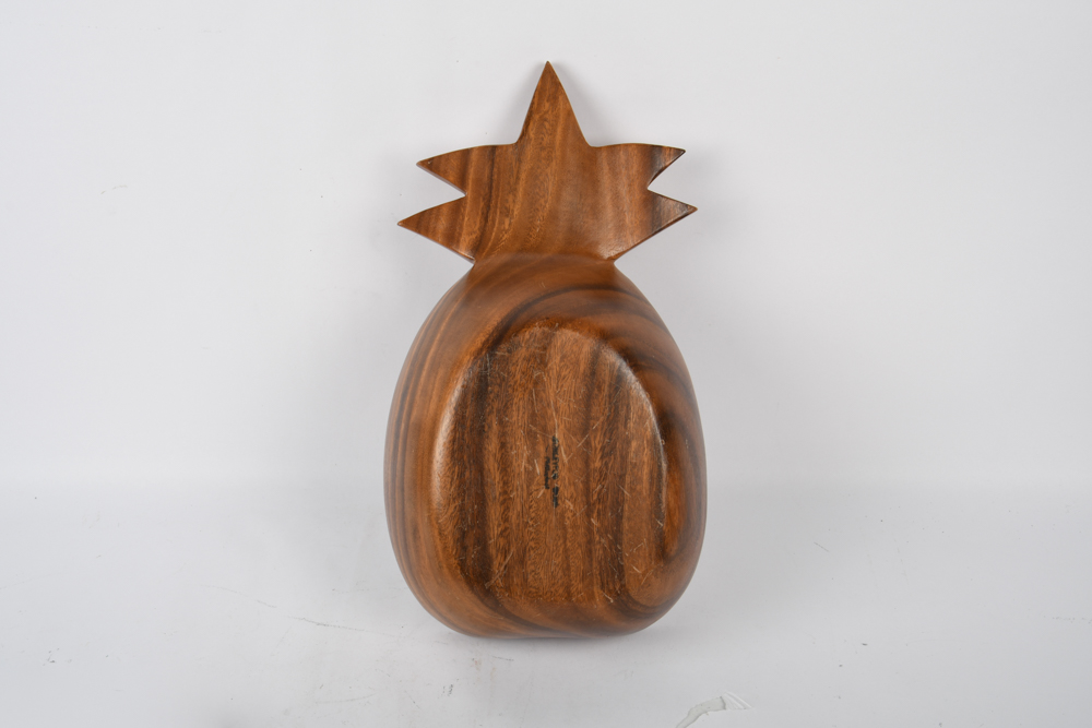 Wooden Pineapple Bowl Set