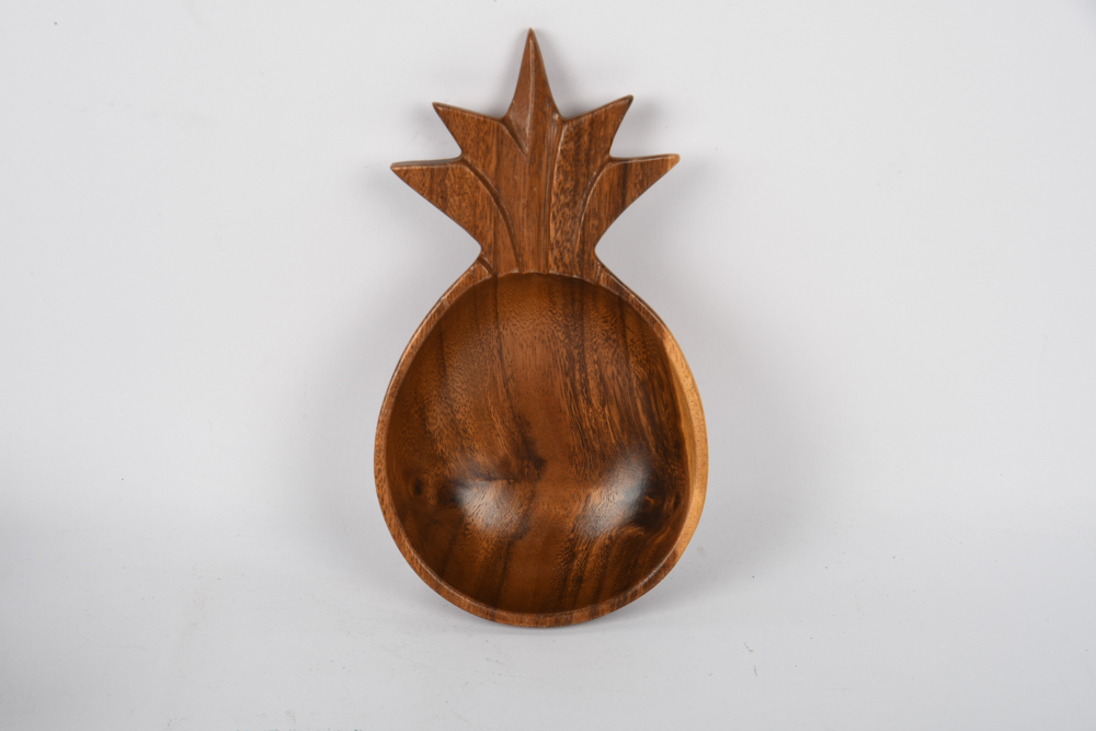 Wooden Pineapple Bowl Set