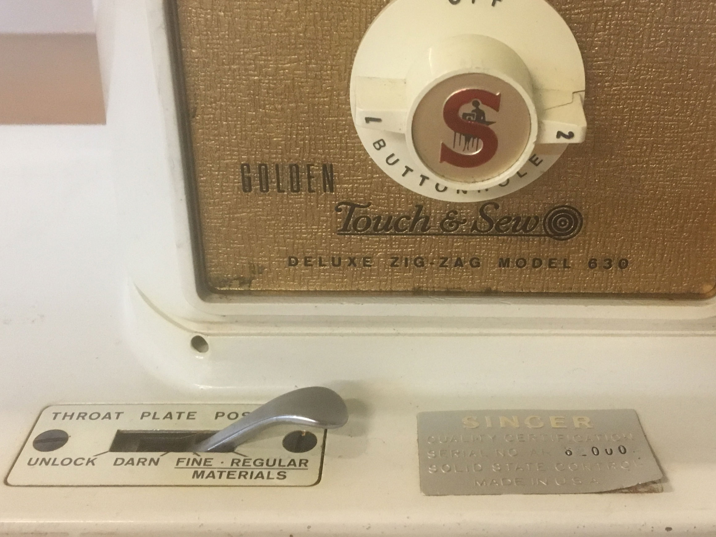 Singer Sewing Machine and Table