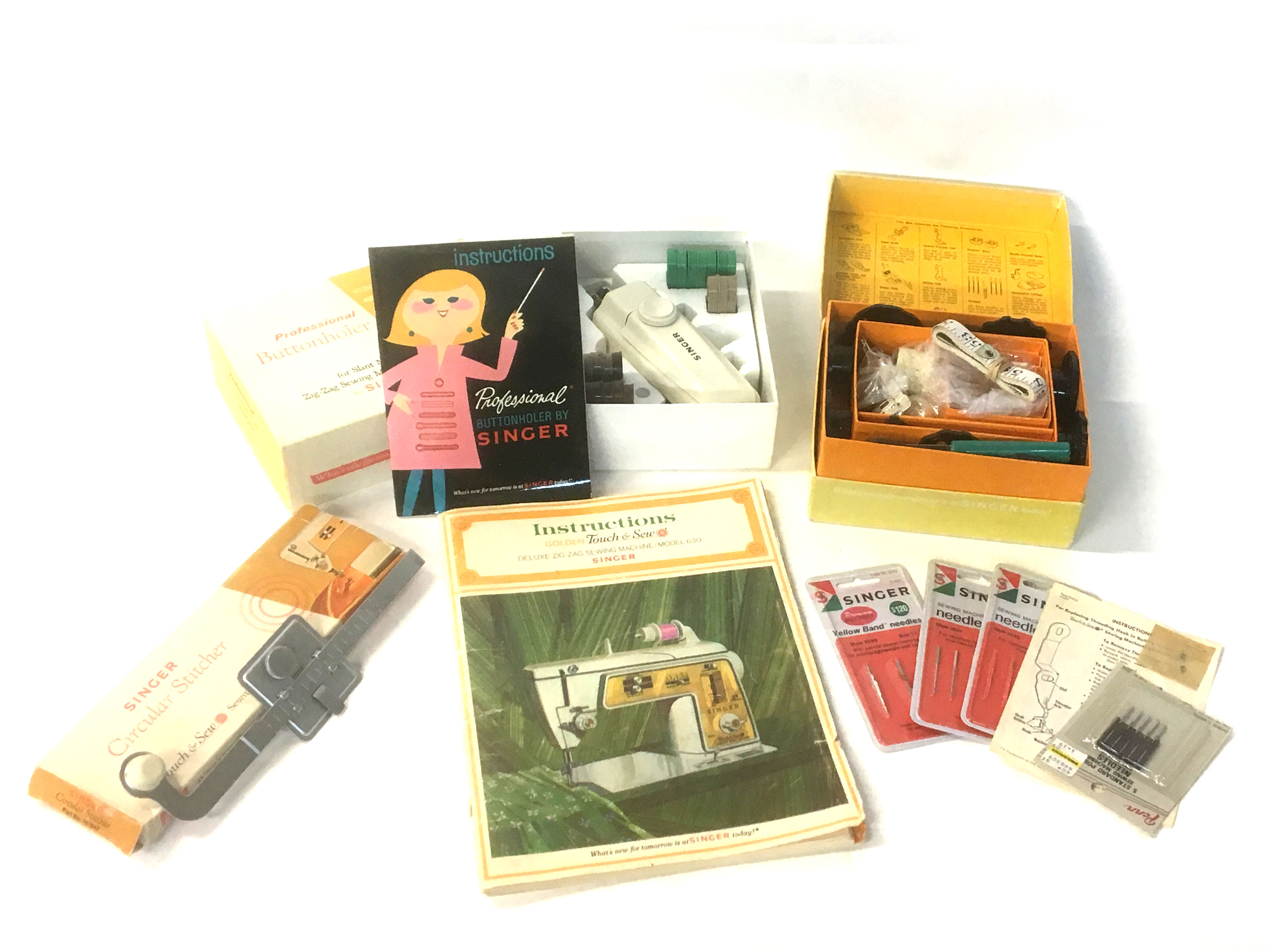 Singer Sewing Machine and Table