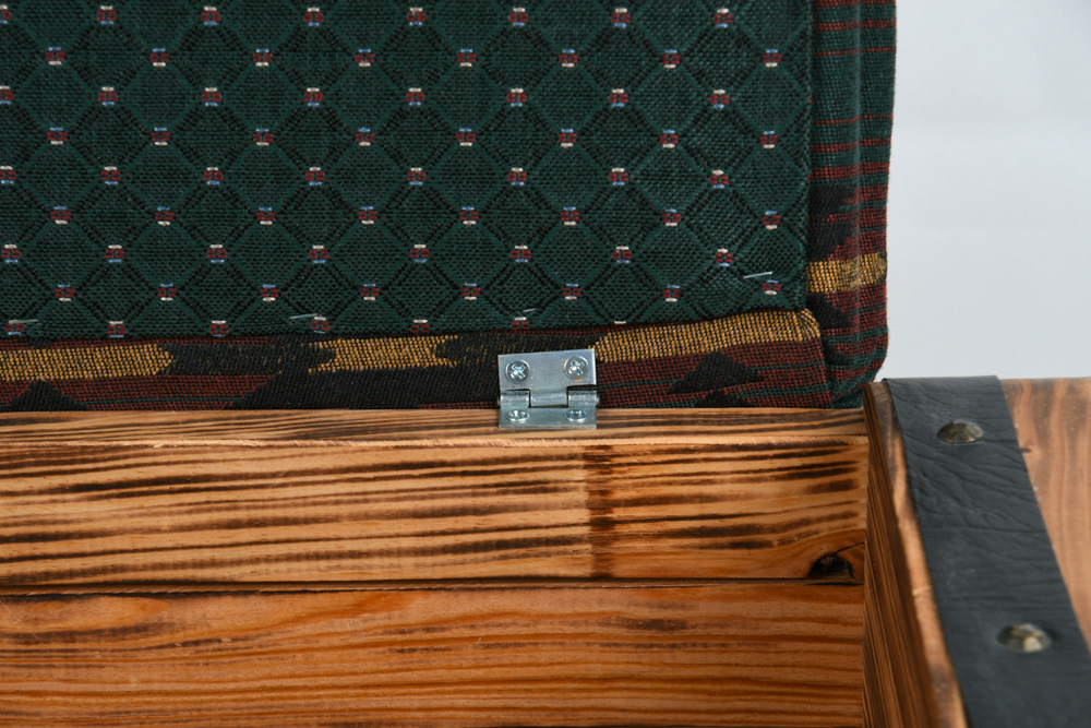 Oak Half Barrel Storage Foot Stool