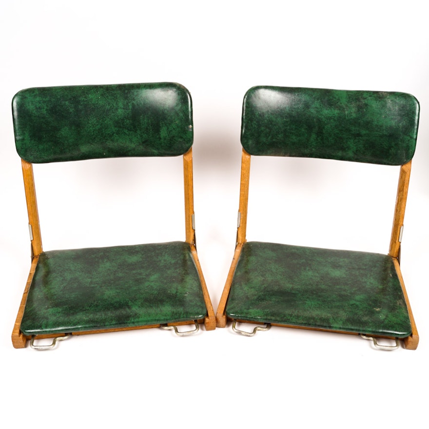 Pair of Vintage Folding Stadium Seats