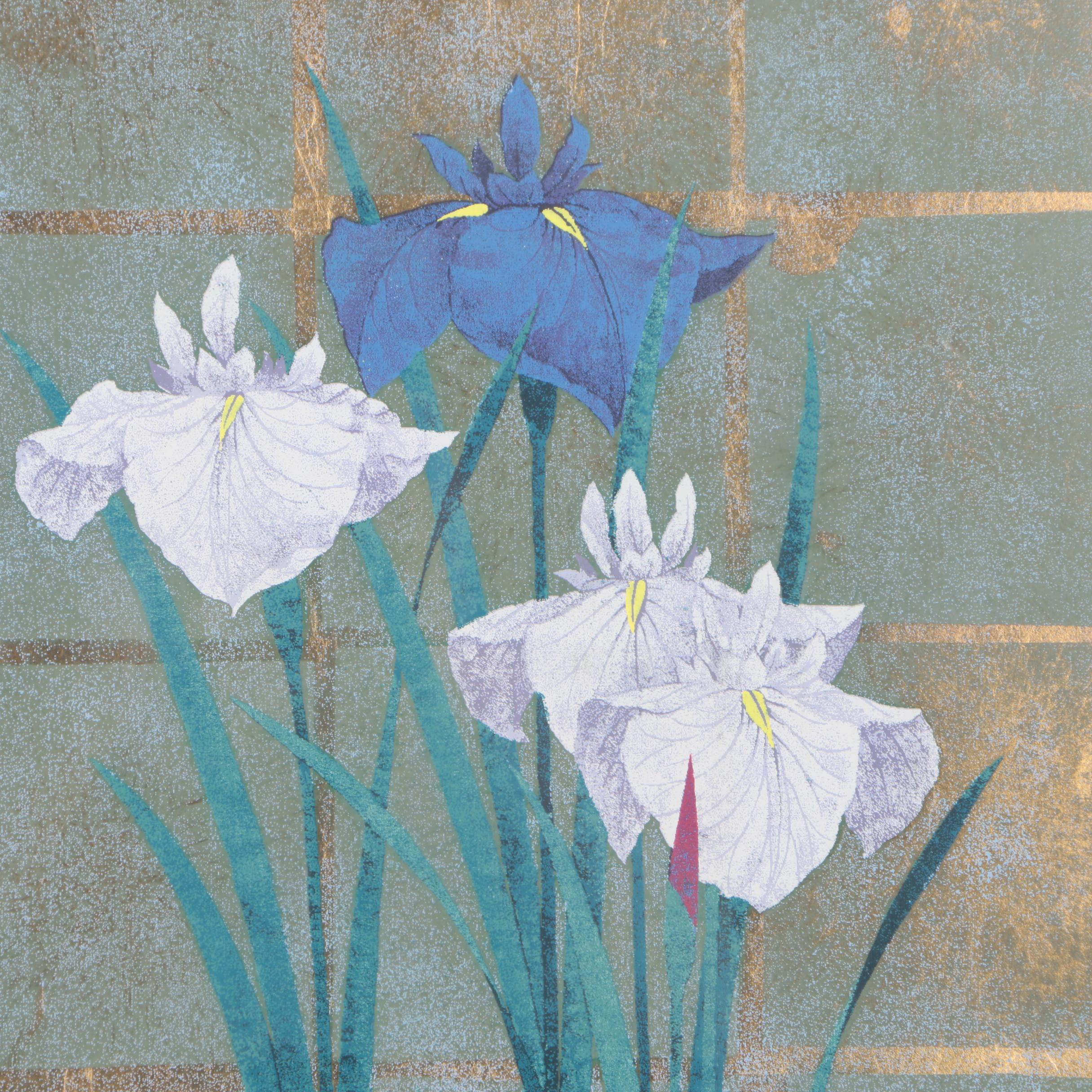 Kazutoshi Sugiura Limited Edition Serigraph on Paper "Iris No. 55"