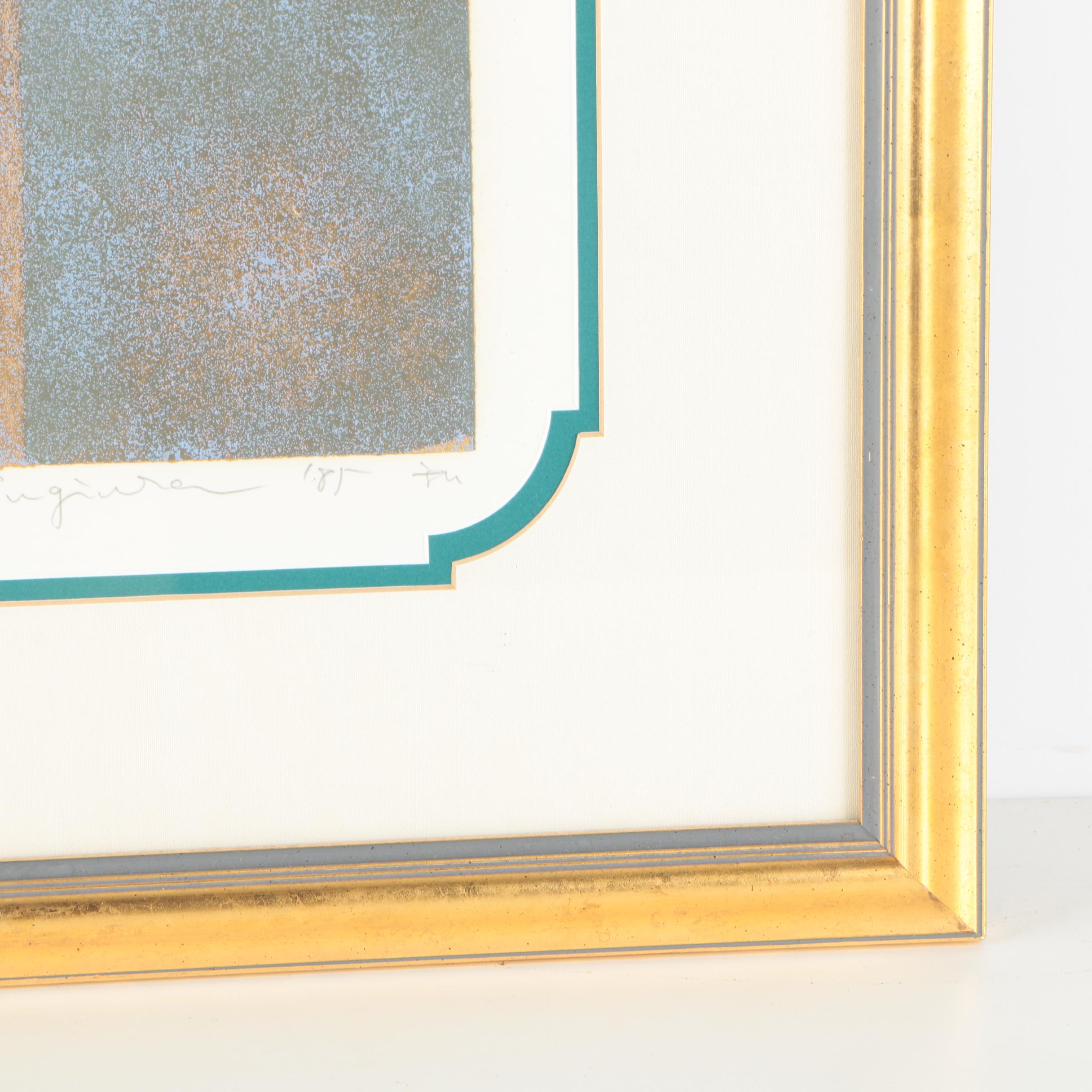 Kazutoshi Sugiura Limited Edition Serigraph on Paper "Iris No. 55"