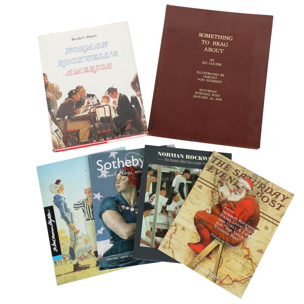 Collection of Norman Rockwell and Saturday Evening Post Books
