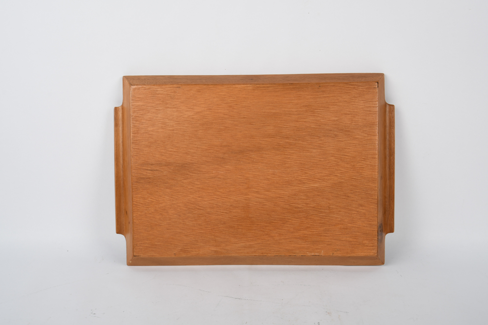 Wooden Tray with Nesting Bowls and Utensils