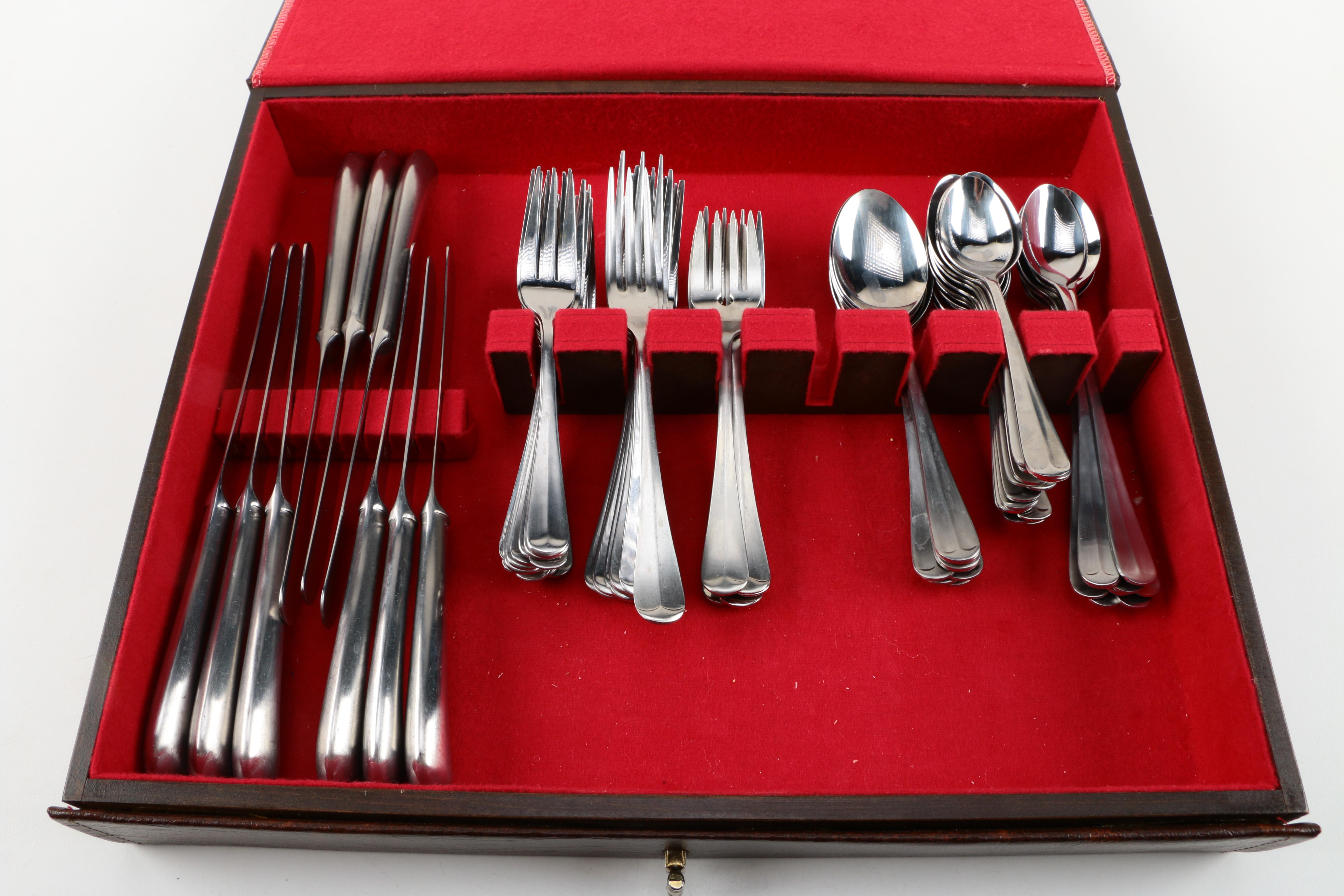 Barclay Geneve "Oyster Bay" Stainless Steel Flatware Set