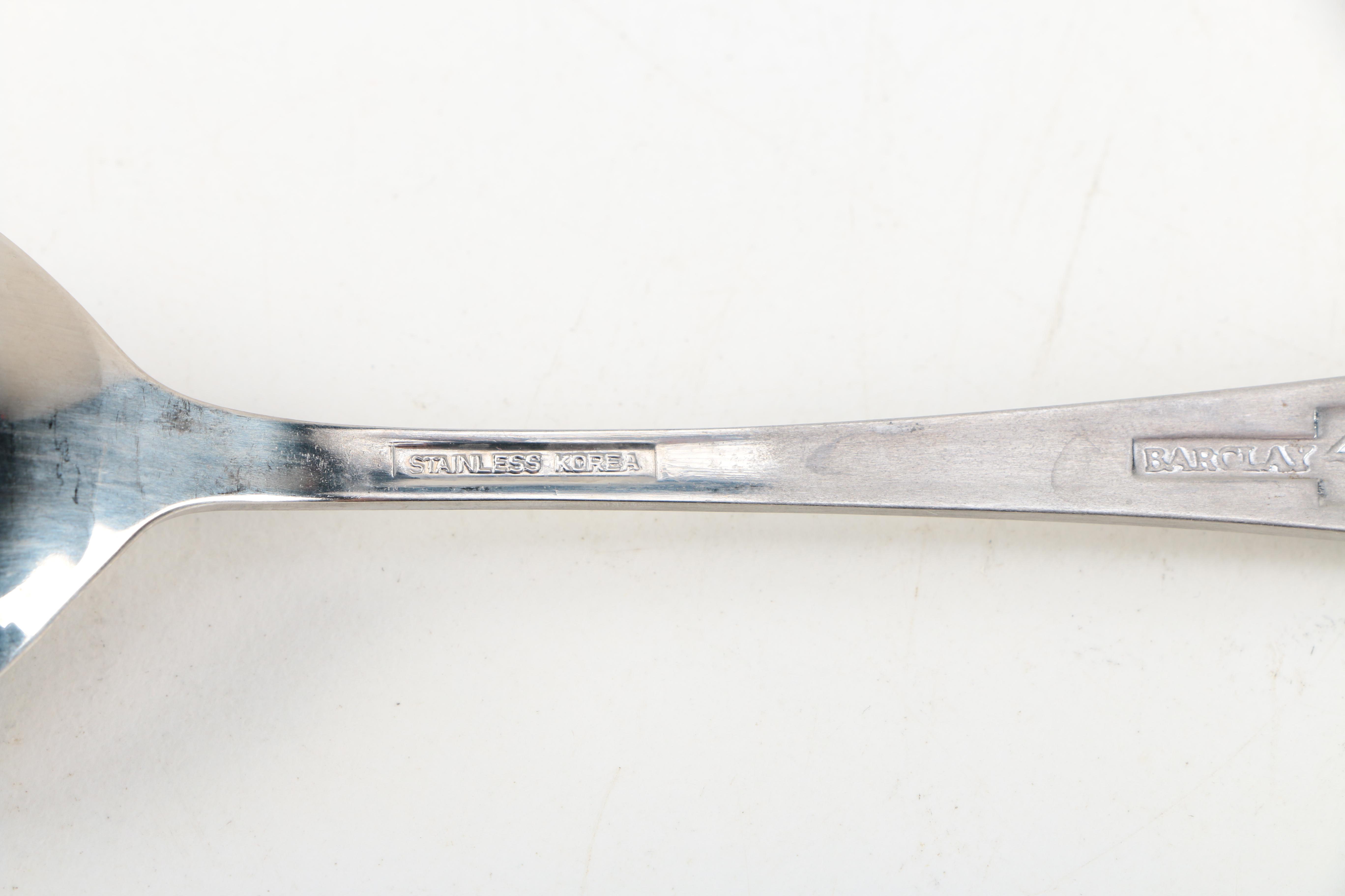 Barclay Geneve "Oyster Bay" Stainless Steel Flatware Set