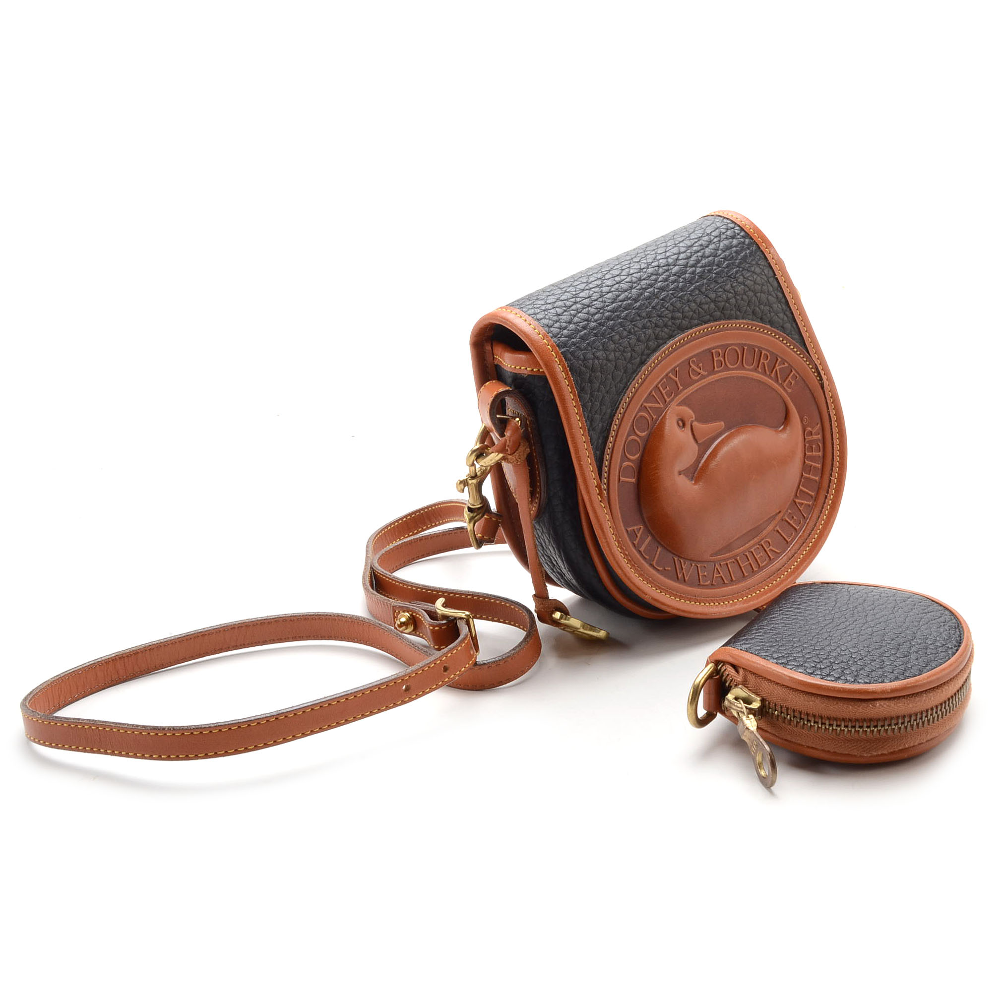 Vintage Dooney & Bourke Small Duck Crossbody Bag and Coin Purse