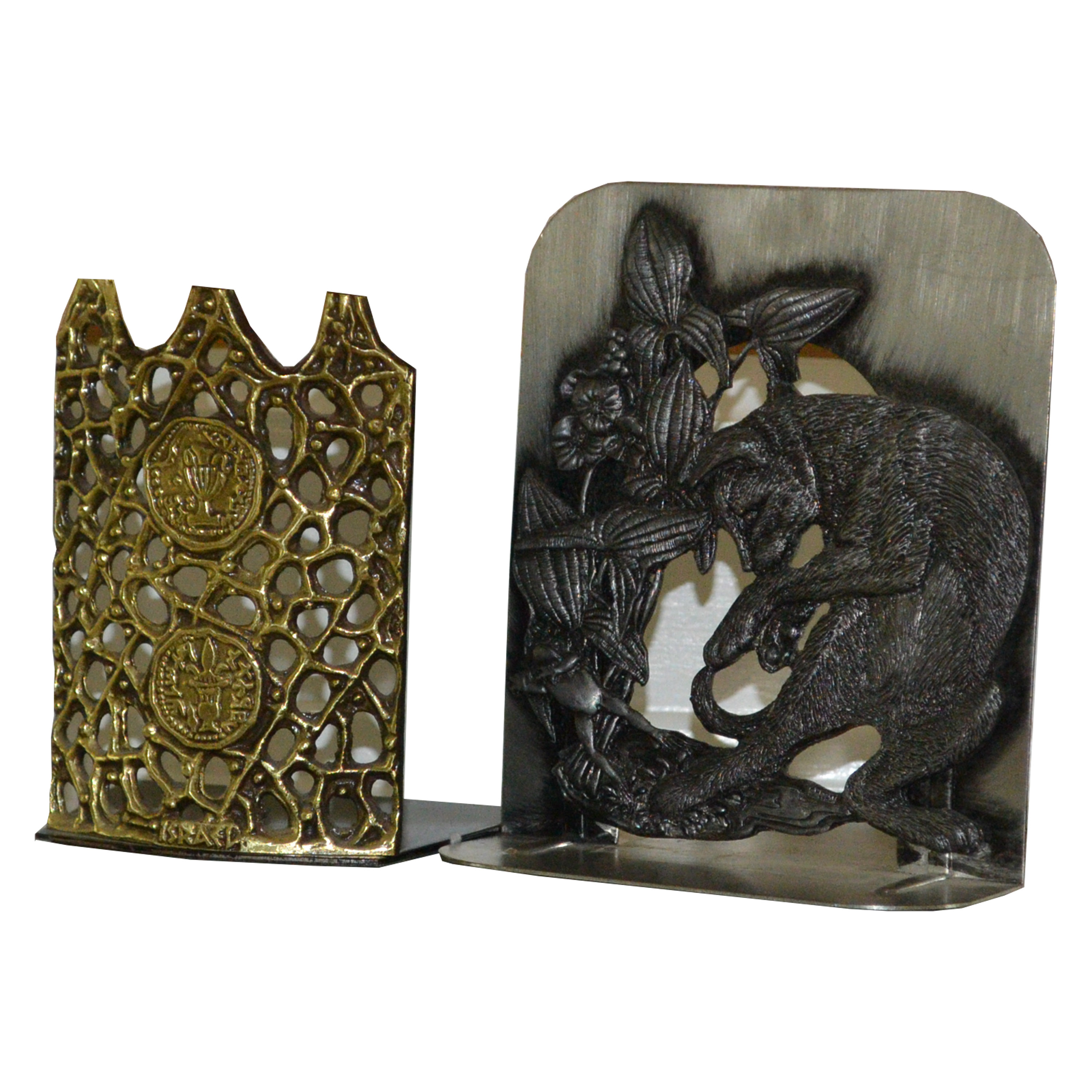 Ornate Metal Bookends