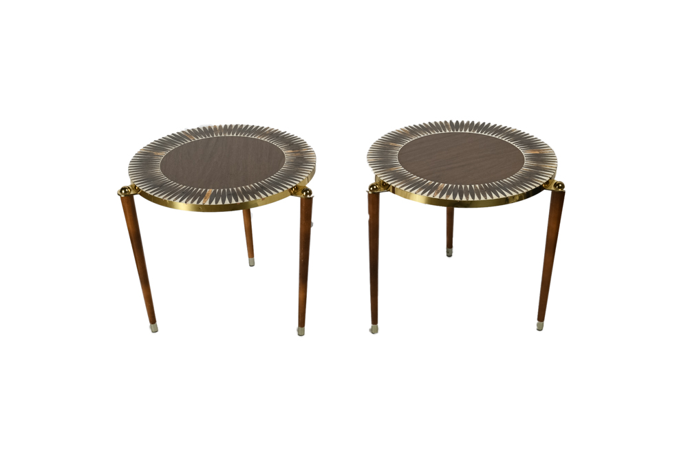 Mid Century Modern Round Side Tables