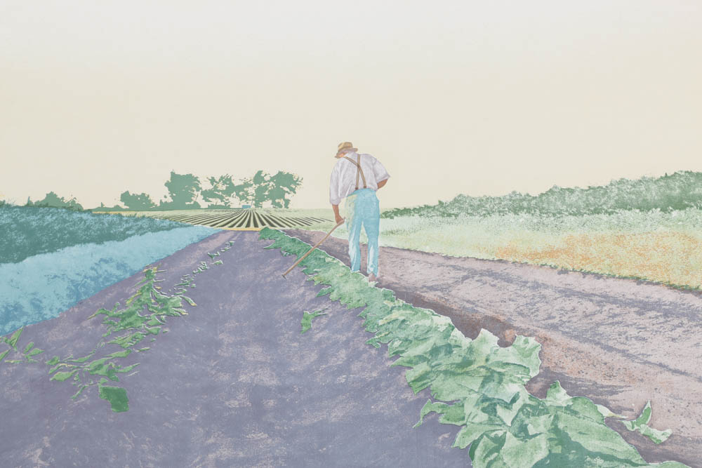 Pair of William Nelson Limited Edition Lithographs on Paper "Sunday by the Lake" and "Plenty of Advice"