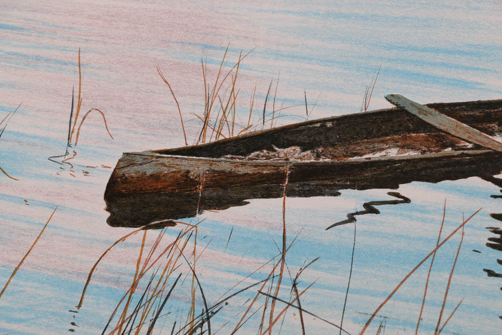 Pair of William Nelson Signed Limited Edition Lithographs "Philippine Fisherman" and "Bandit's Hideout"