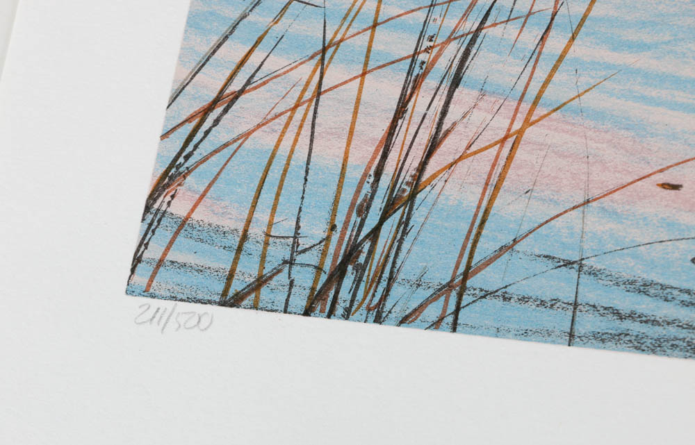 Pair of William Nelson Signed Limited Edition Lithographs "Philippine Fisherman" and "Bandit's Hideout"