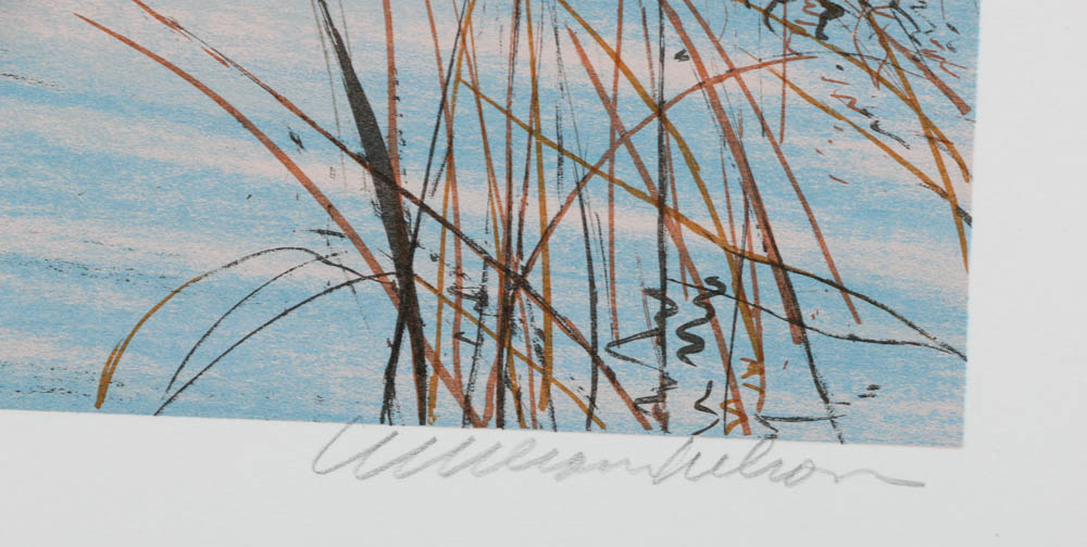 Pair of William Nelson Signed Limited Edition Lithographs "Philippine Fisherman" and "Bandit's Hideout"