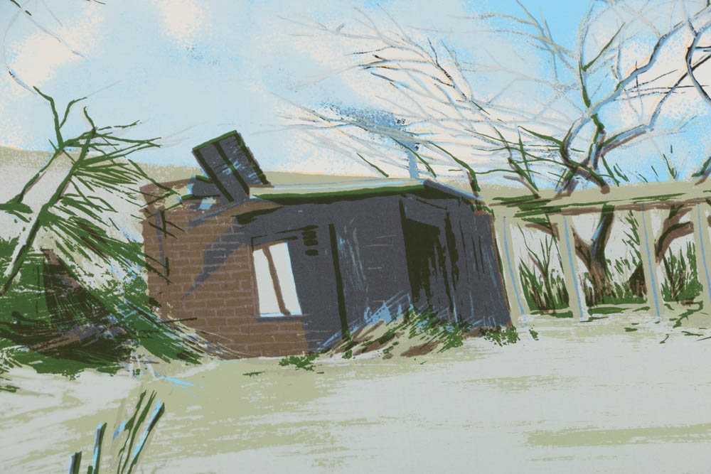 Pair of William Nelson Signed Limited Edition Lithographs "Philippine Fisherman" and "Bandit's Hideout"