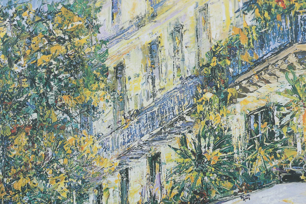 Duaív Artist's Proof Offset Lithograph on Paper "Café de Flore"