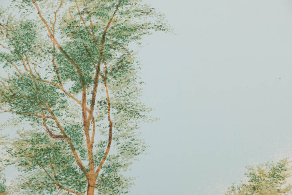 William Nelson Limited Edition Serigraph on Paper "Flight From A Tower Nest"