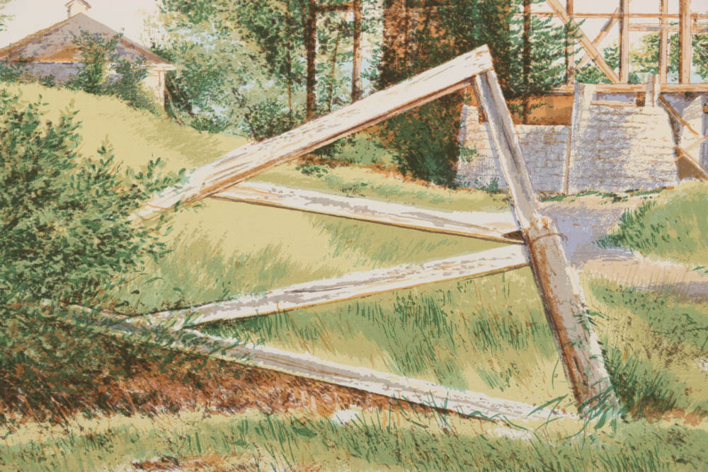 William Nelson Limited Edition Serigraph on Paper "Flight From A Tower Nest"