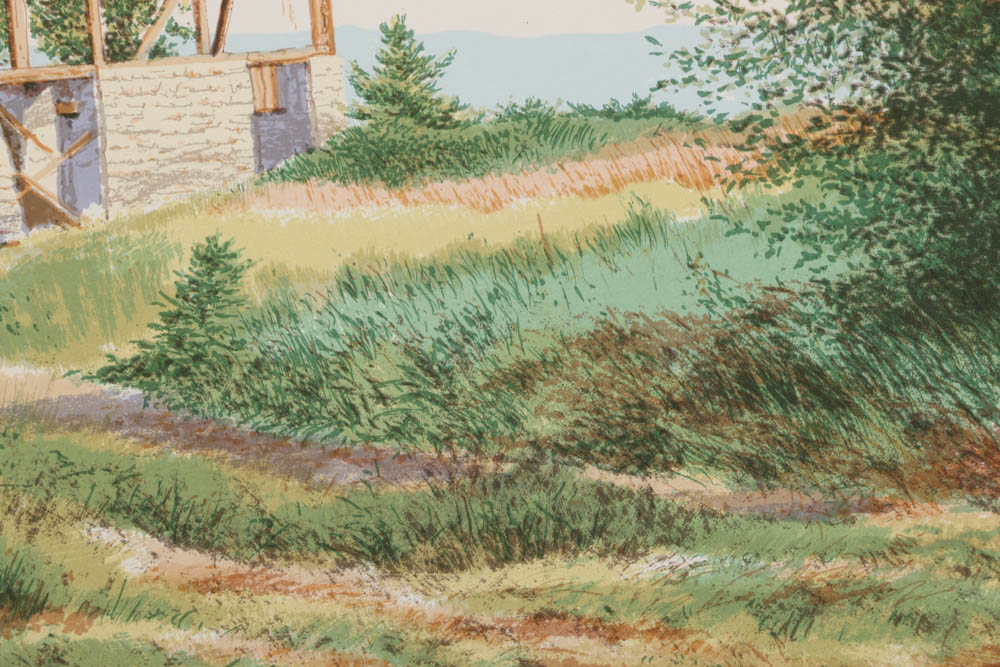 William Nelson Limited Edition Serigraph on Paper "Flight From A Tower Nest"