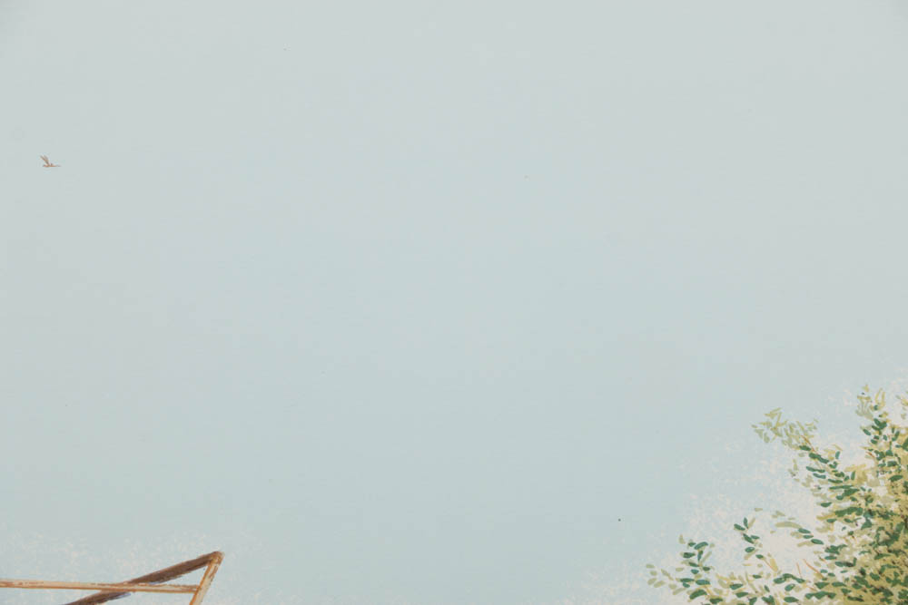 William Nelson Limited Edition Serigraph on Paper "Flight From A Tower Nest"