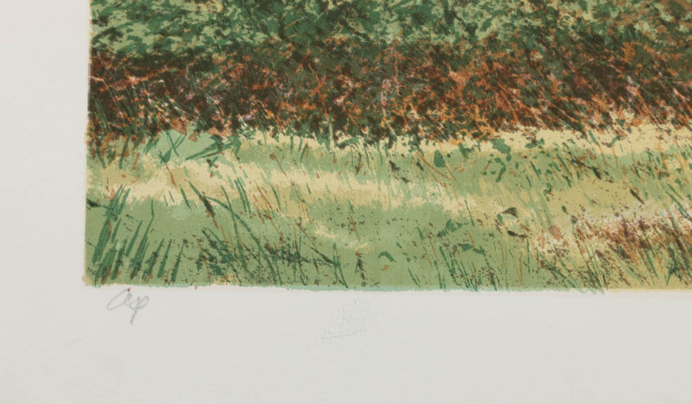 William Nelson Limited Edition Serigraph on Paper "Flight From A Tower Nest"