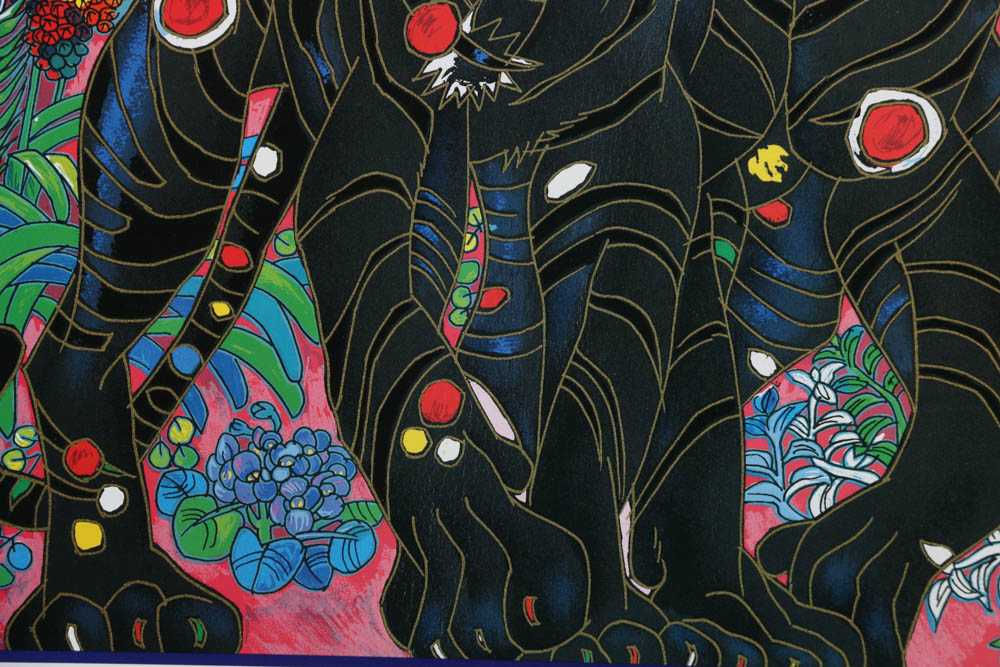 After Jiang Tie Feng Pair of Offset Lithograph Posters on Paper