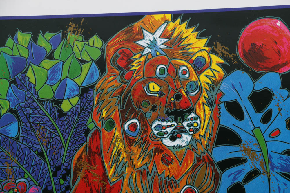 After Jiang Tie Feng Pair of Offset Lithograph Posters on Paper