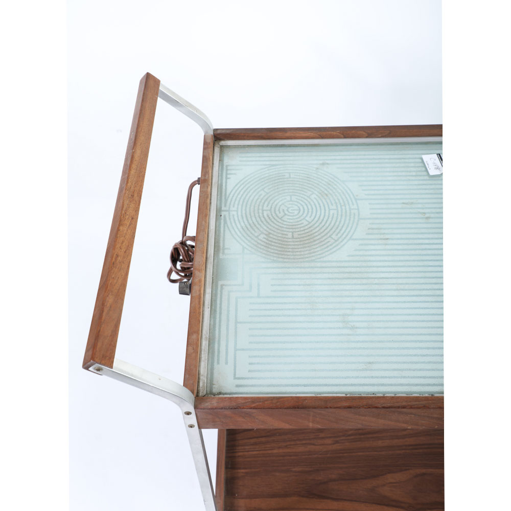 Vintage Mid-Century Salton Hotray Serving Cart and Tray