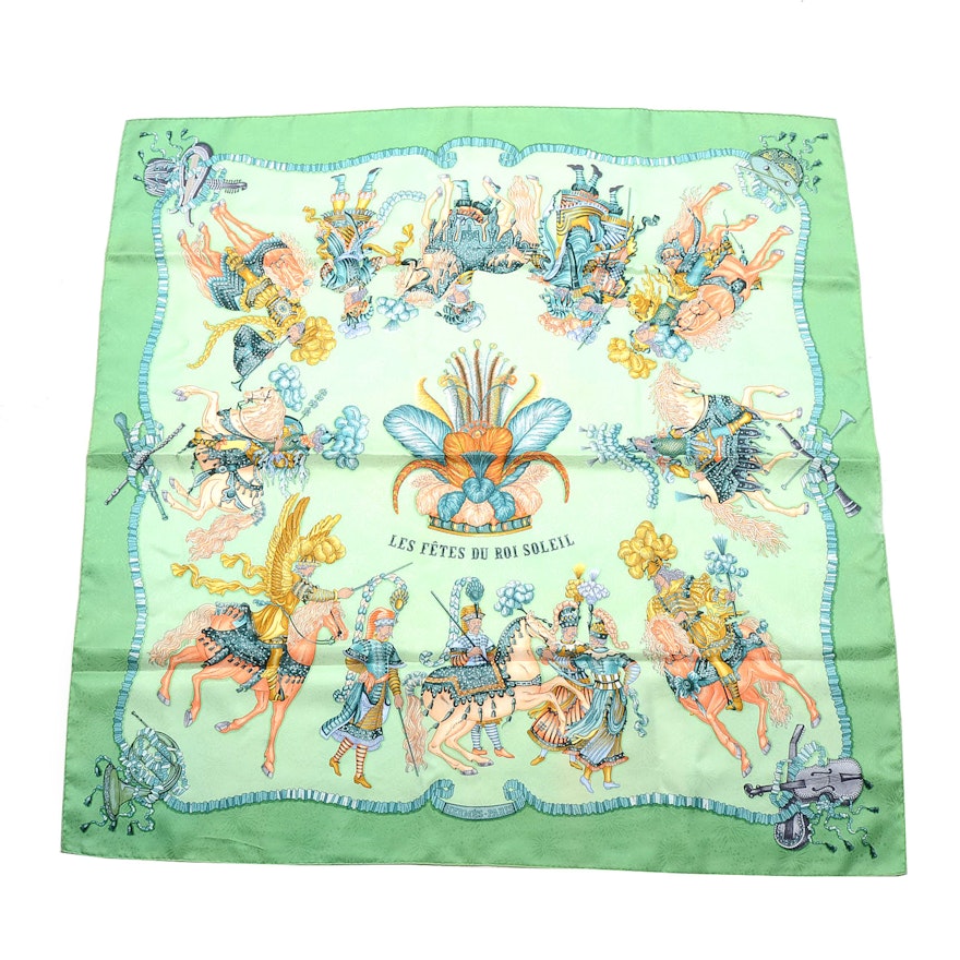 Hermès "Les Fêtes du Roi Soleil" Silk Scarf