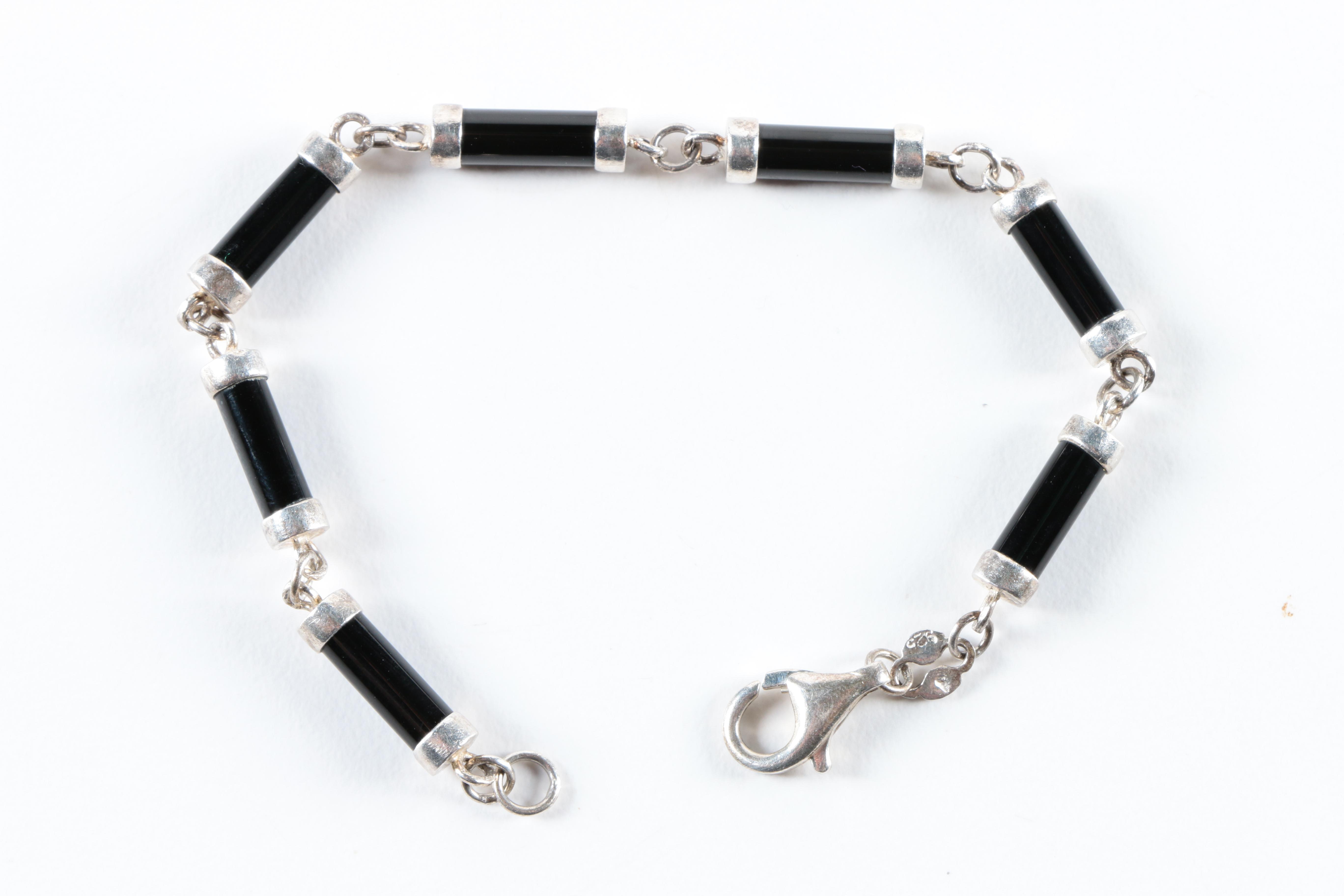 Sterling Silver and Gemstone Jewelry Including Pieces With Abalone