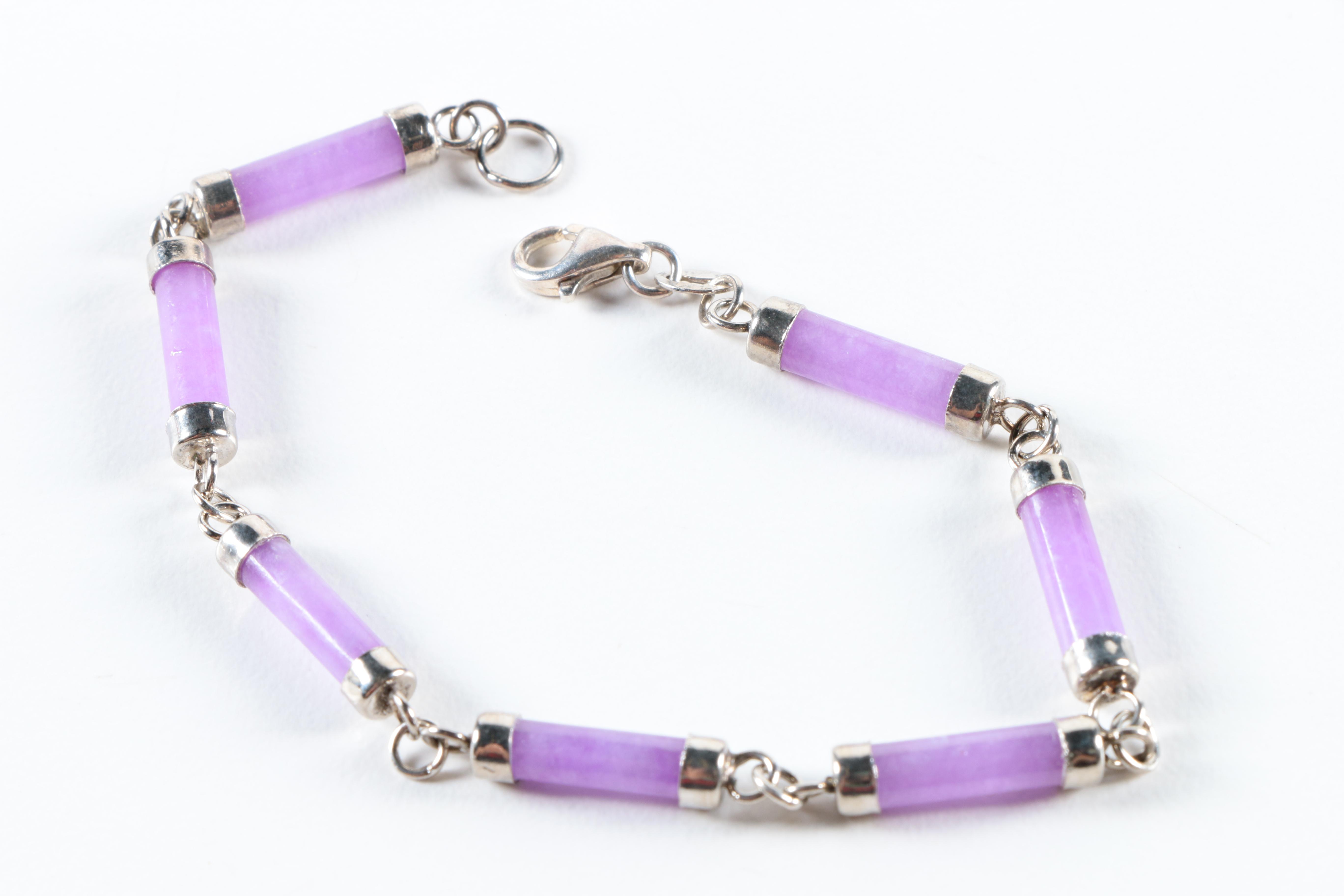 Sterling Silver and Gemstone Jewelry Including Pieces With Abalone