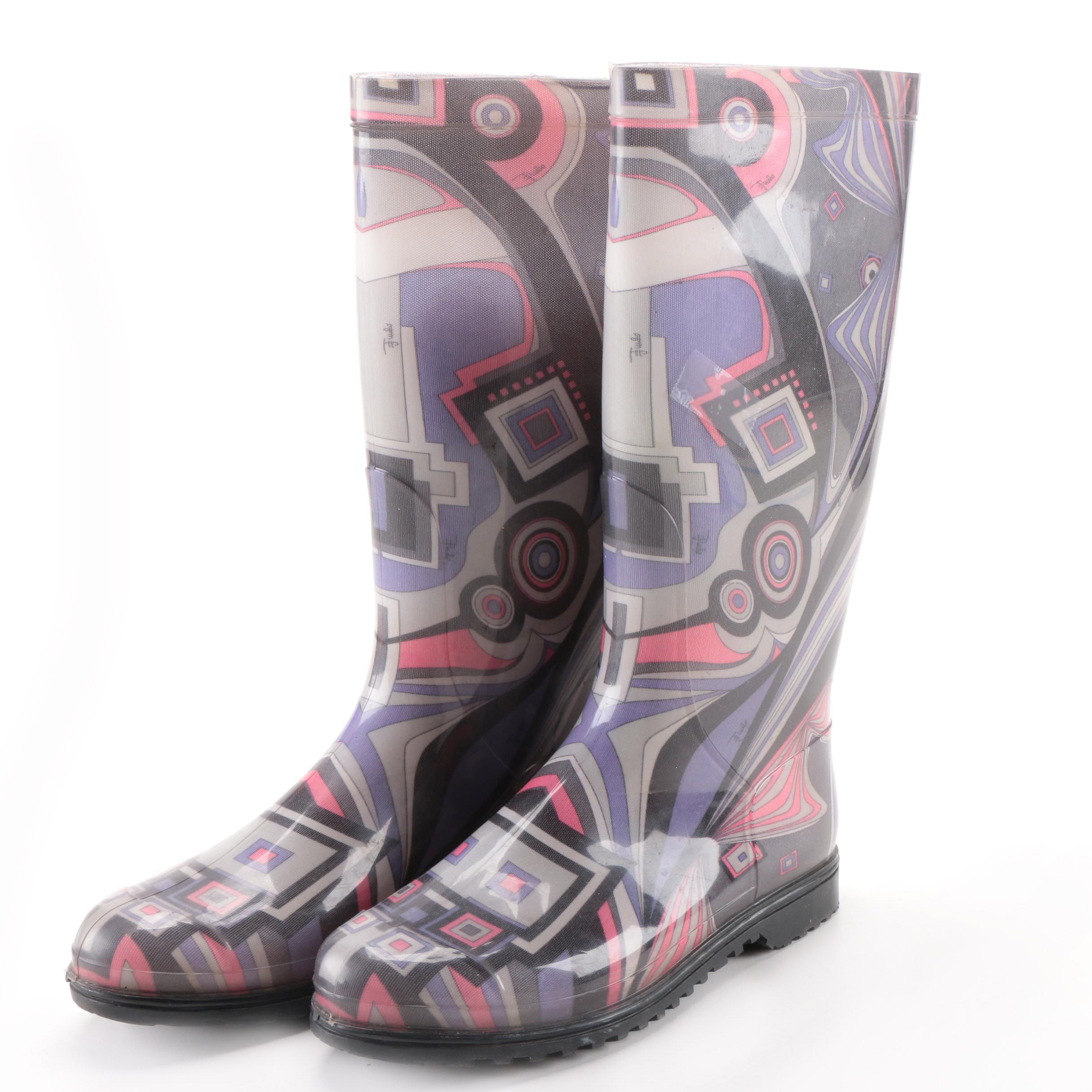 Emilio Pucci Rain Boots