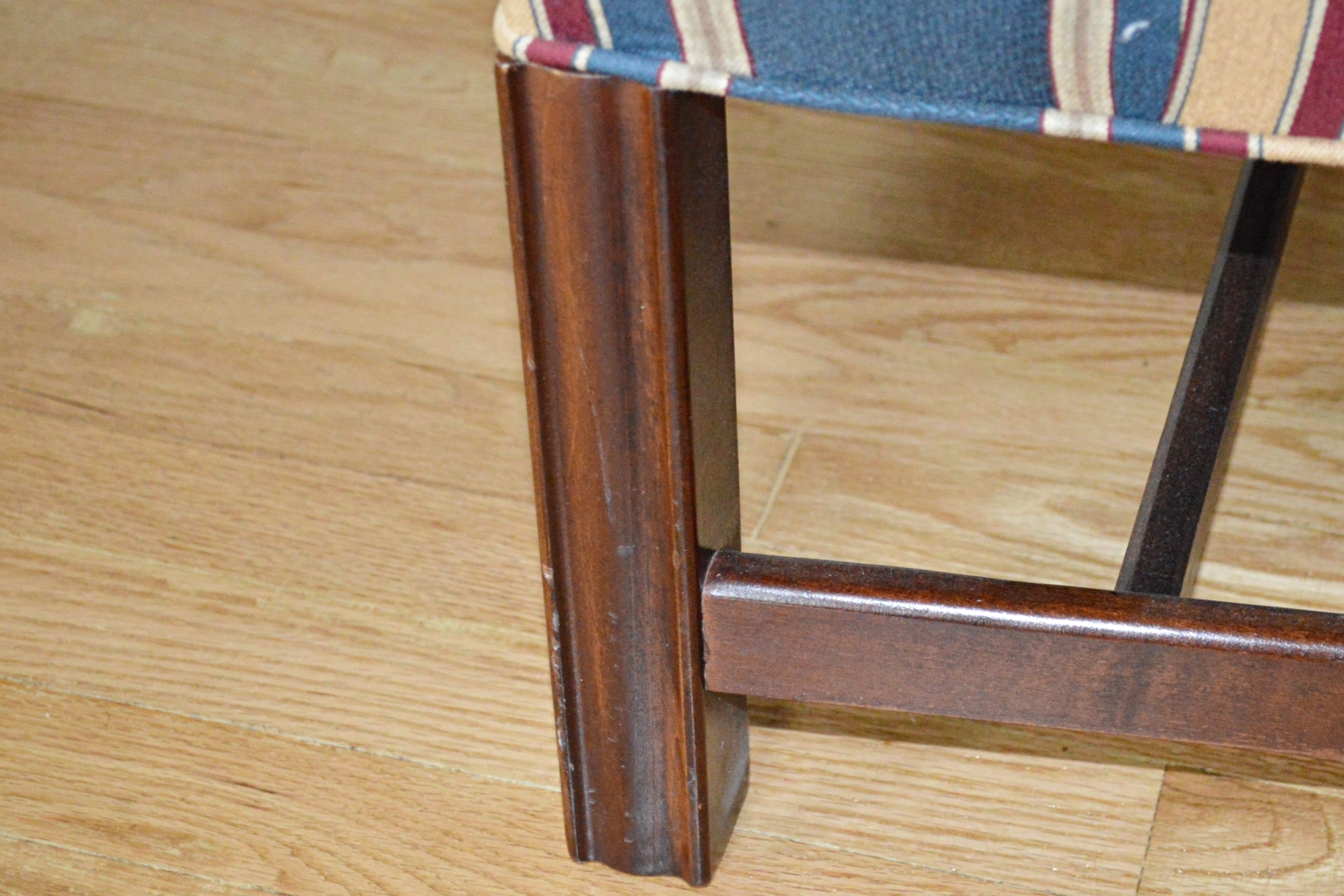 Striped Wingback Chair by Pennsylvania House