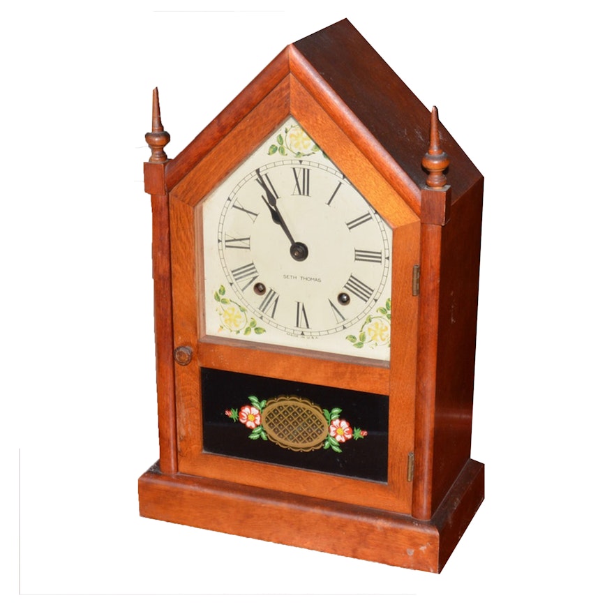 Seth Thomas Wood Mantel Clock