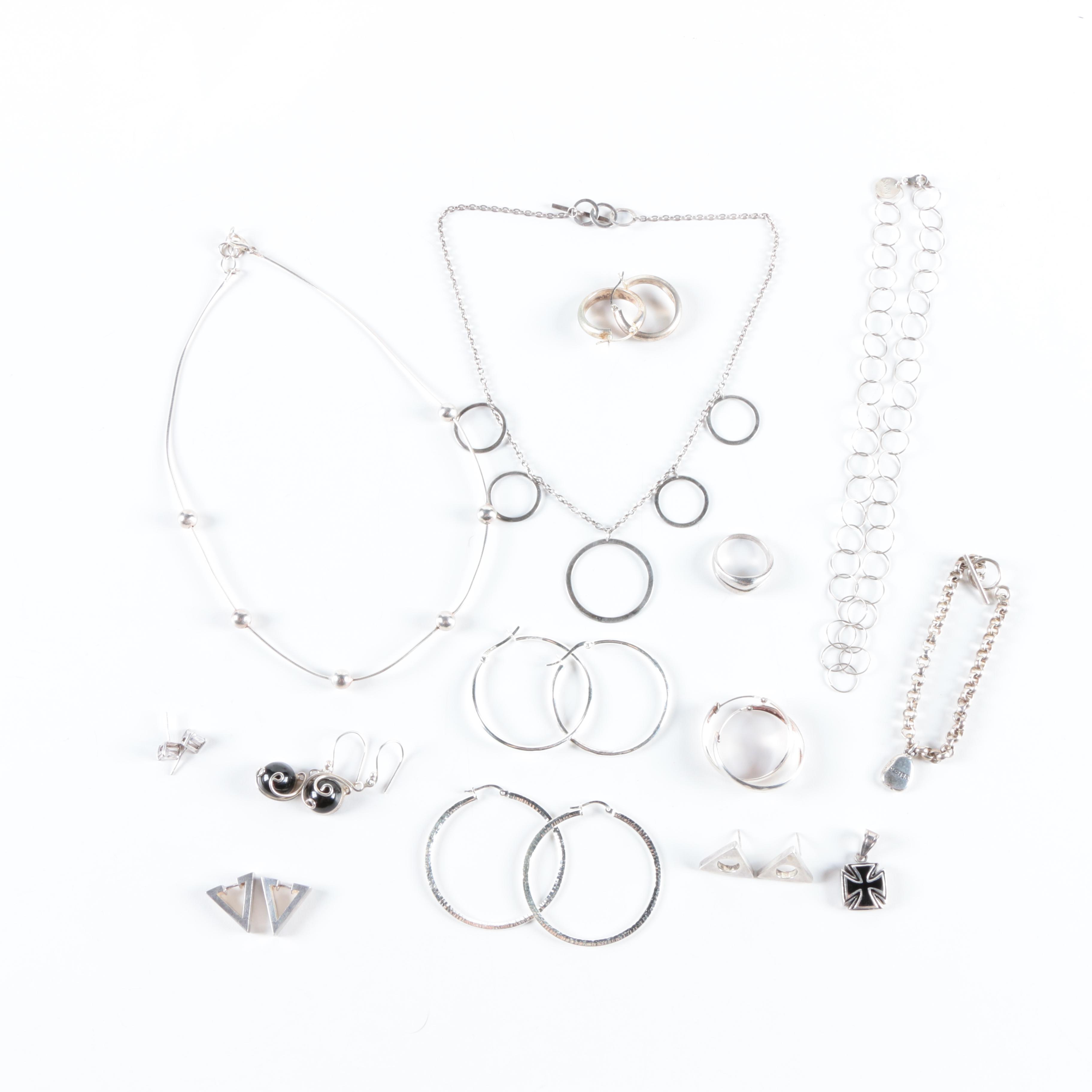 Geometric Sterling Silver Jewelry
