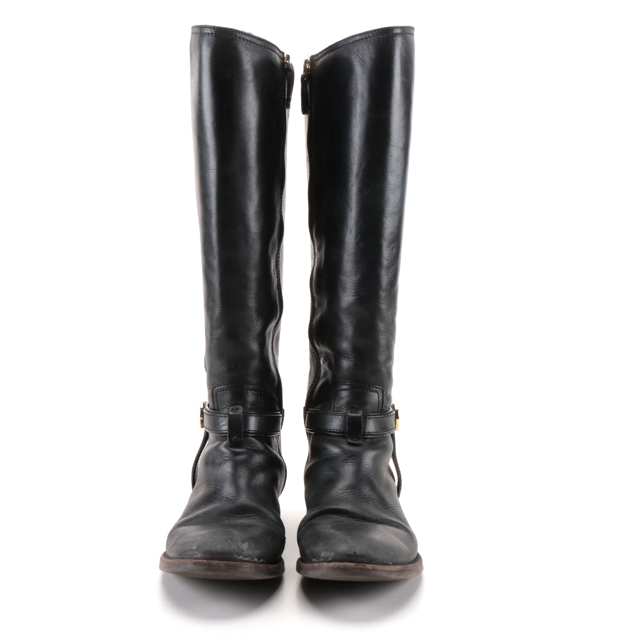 Tory Burch Black Leather Boots