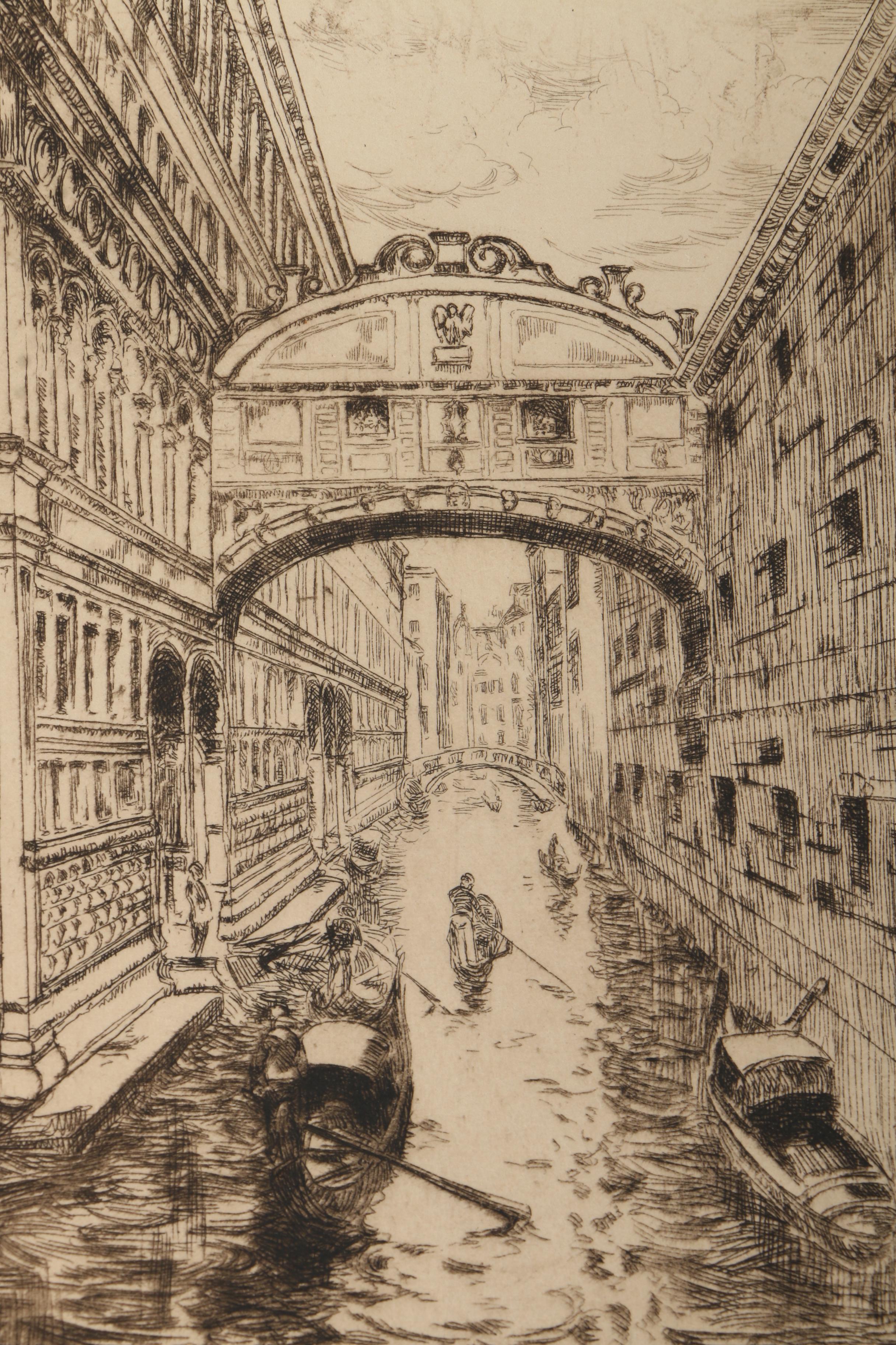 Emily B. Waite Etchings of European Cities
