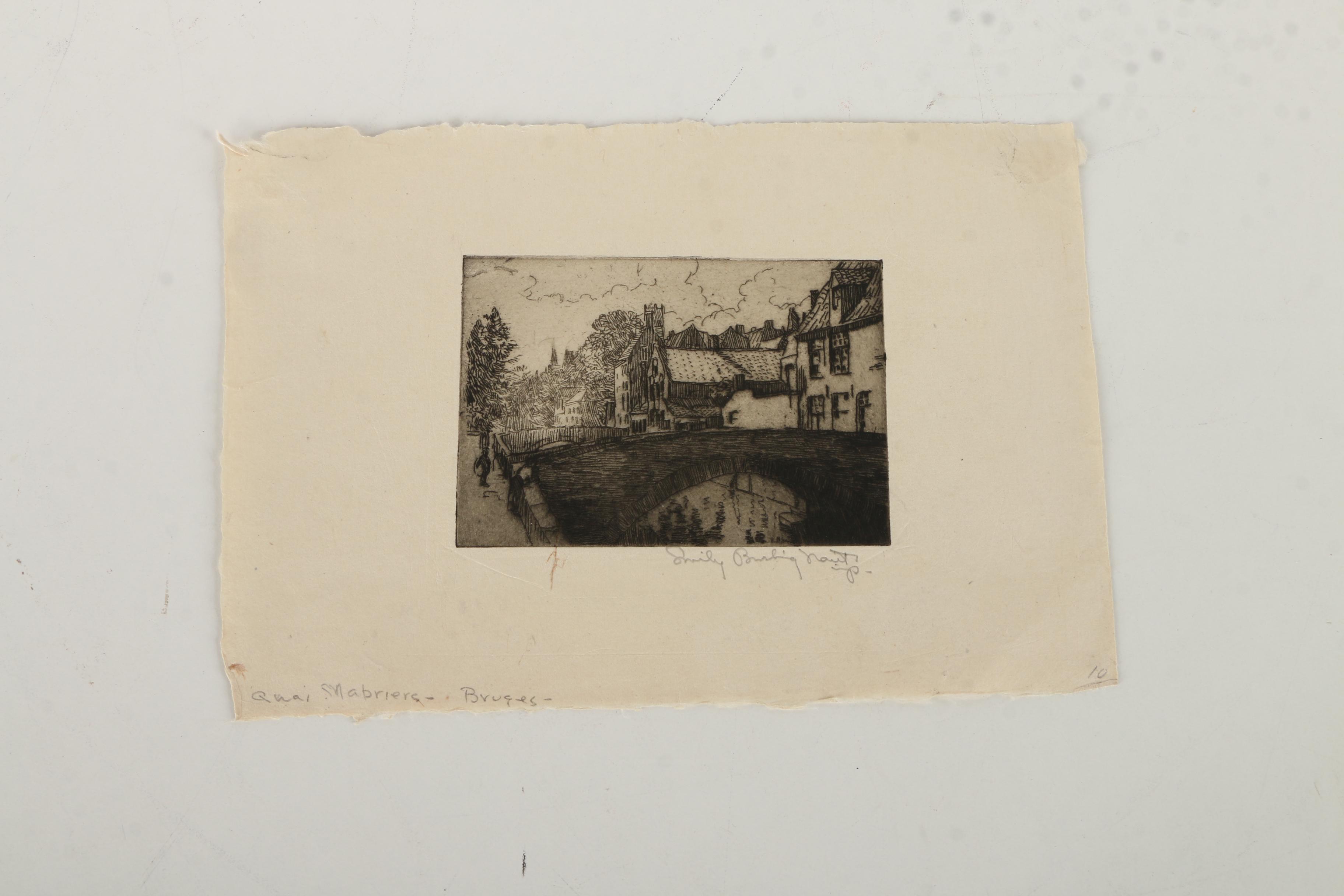 Emily B. Waite Etchings of European Cities