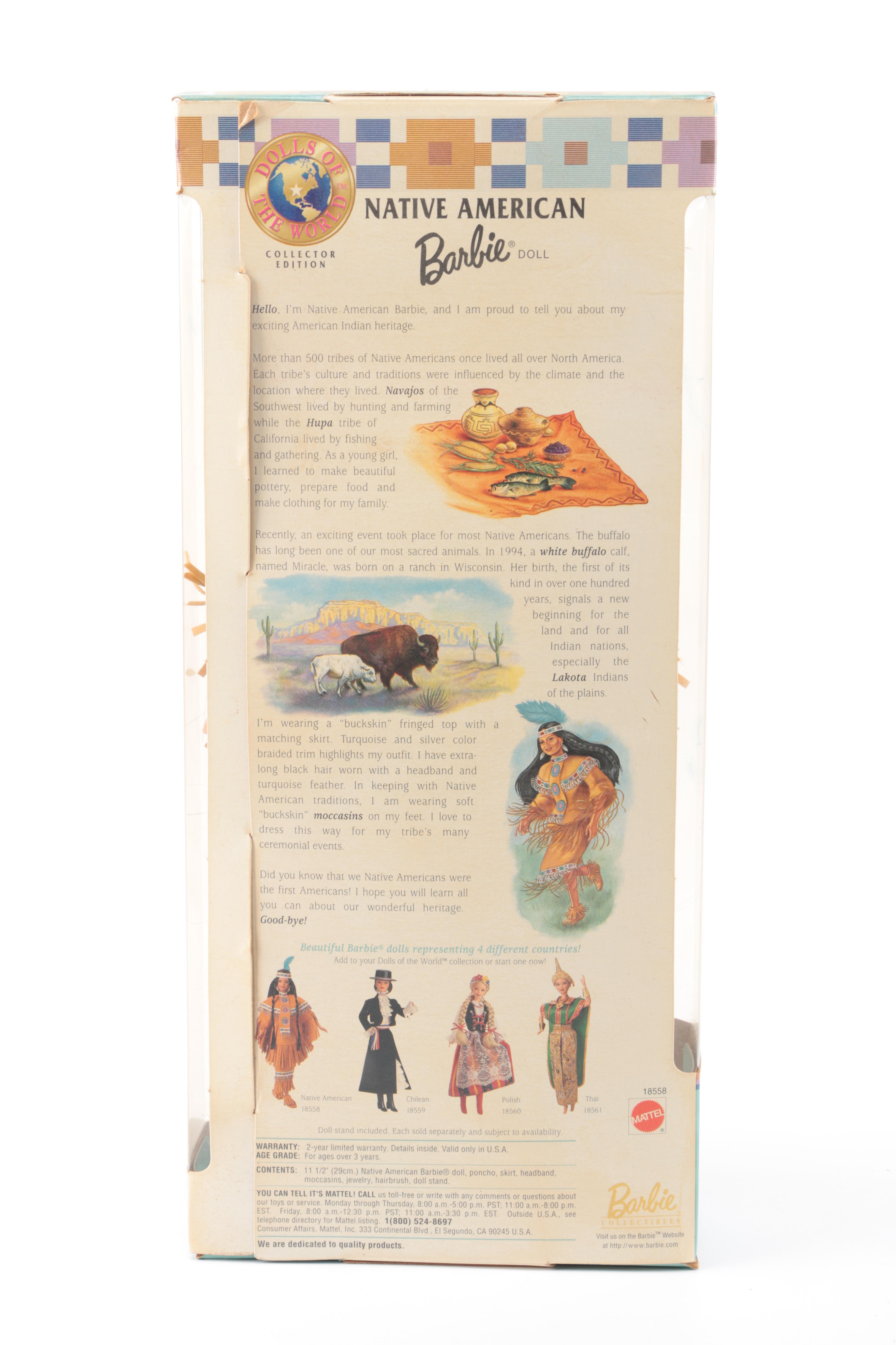 Japanese, "Native American", and Mexican Inspired Barbies