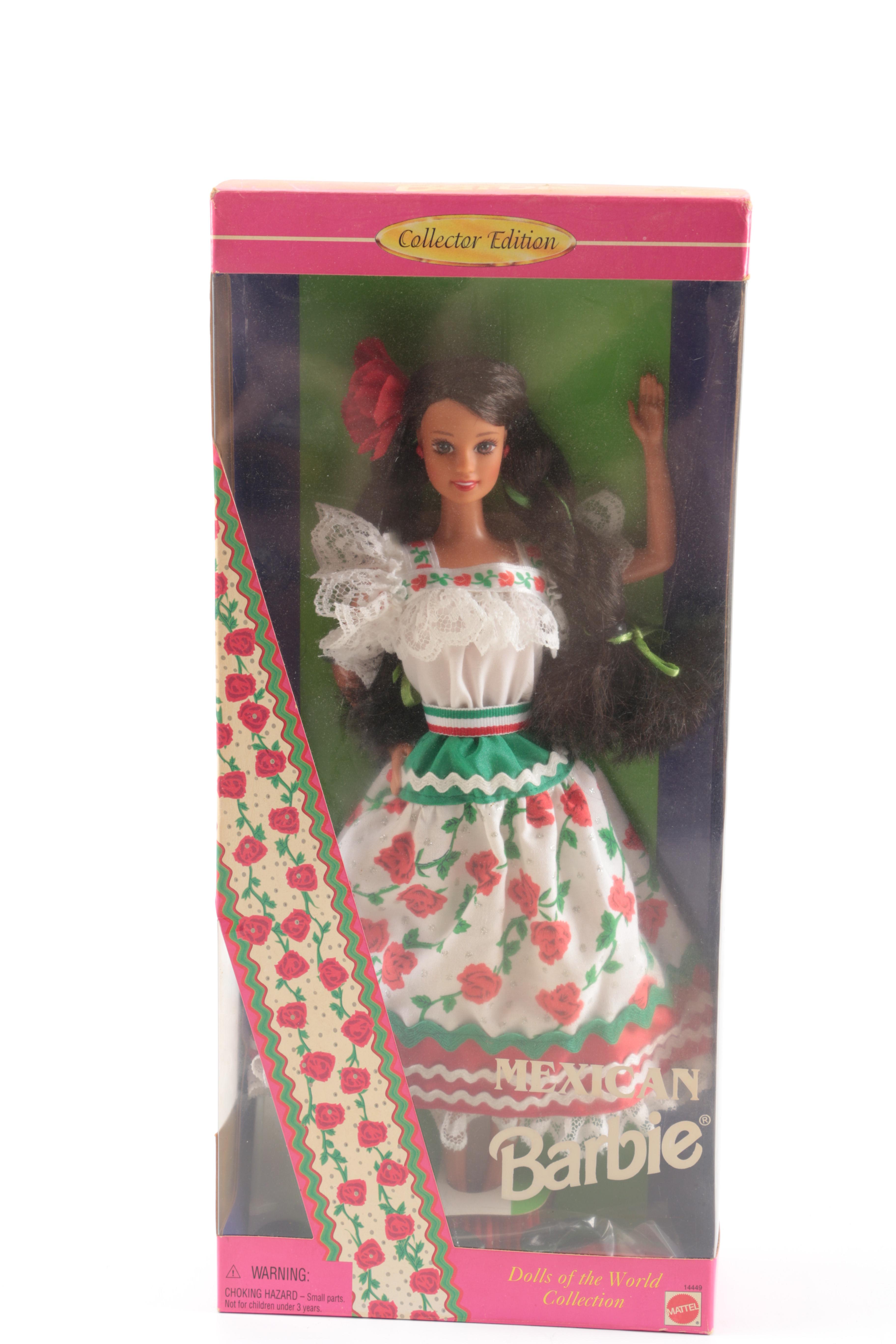 Japanese, "Native American", and Mexican Inspired Barbies